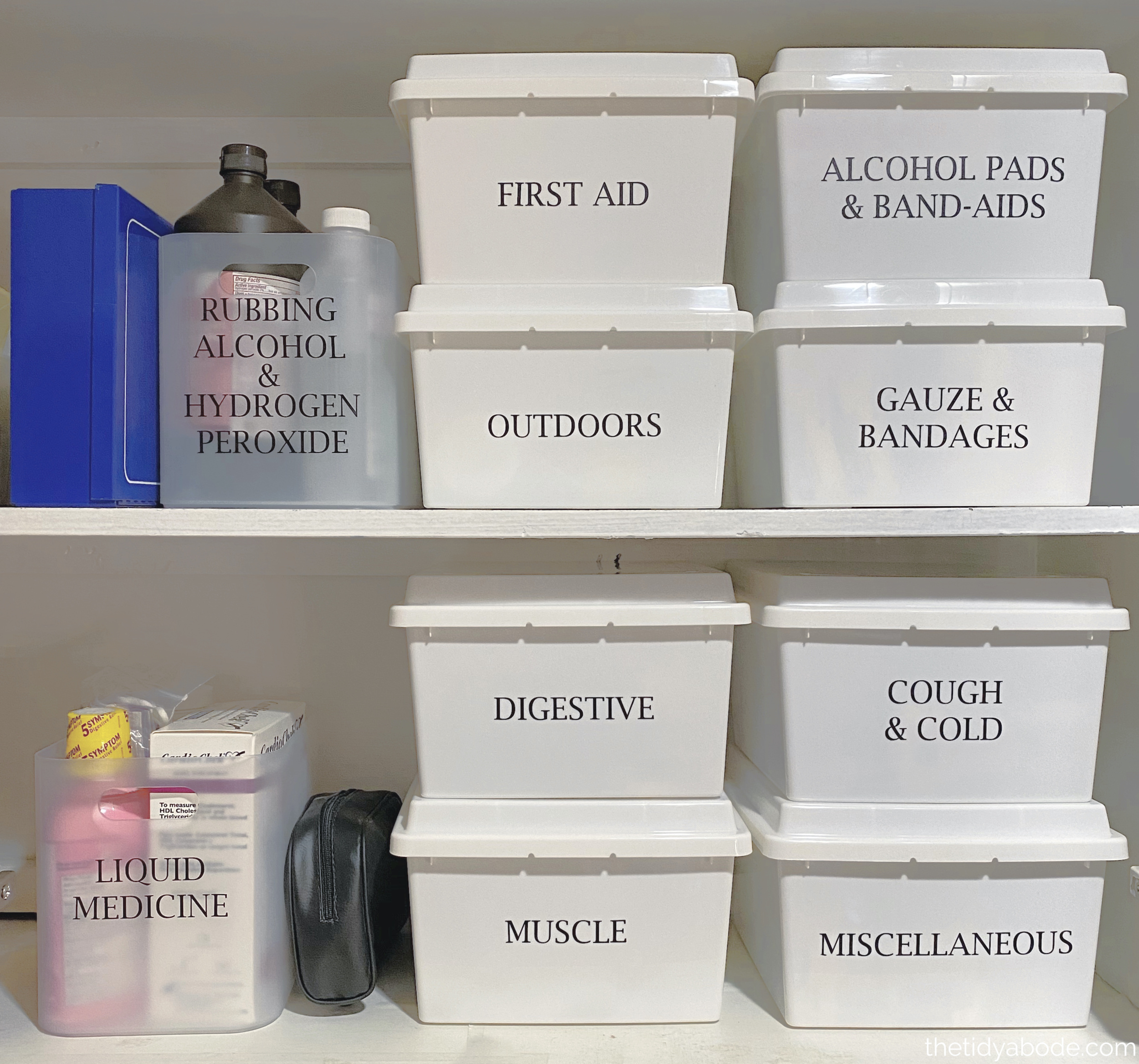 how to organize medicine cabinet